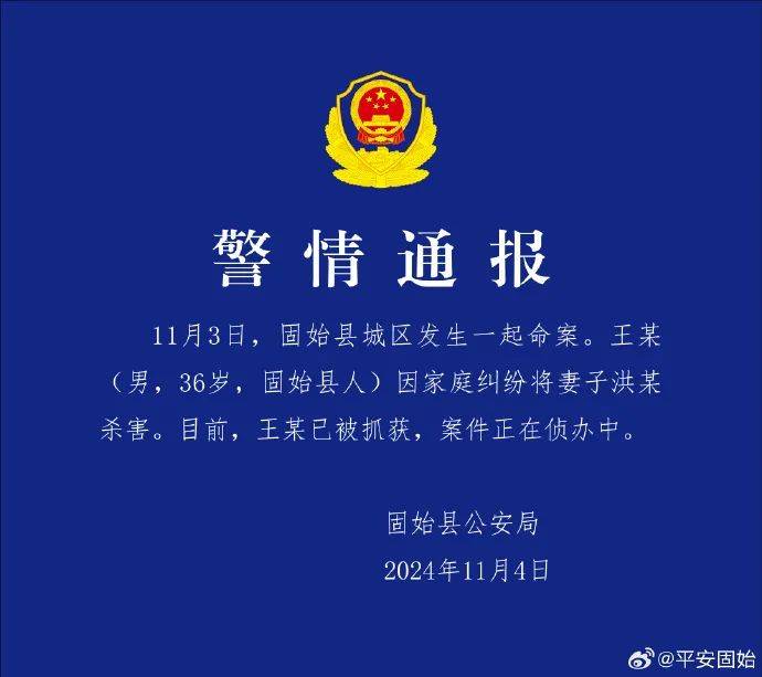 王某（男<strong></p>
<p>贵金属</strong>，36岁）杀妻，警方通报